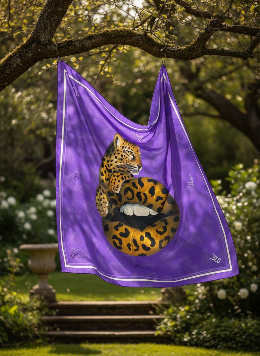 Silk scarf made from 100% mulberry silk